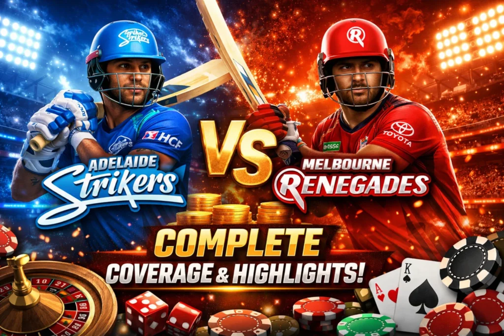Adelaide Strikers vs Melbourne Renegades: Complete Coverage & Highlights