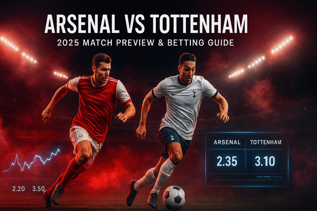 Arsenal vs Tottenham – Match Preview, Predictions & Smart Betting Guide for 2025