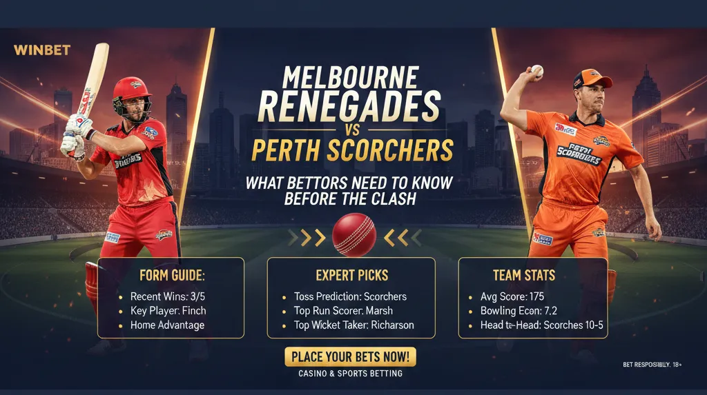 Melbourne Renegades vs Perth Scorchers: What Bettors Need to Know Before the Clash