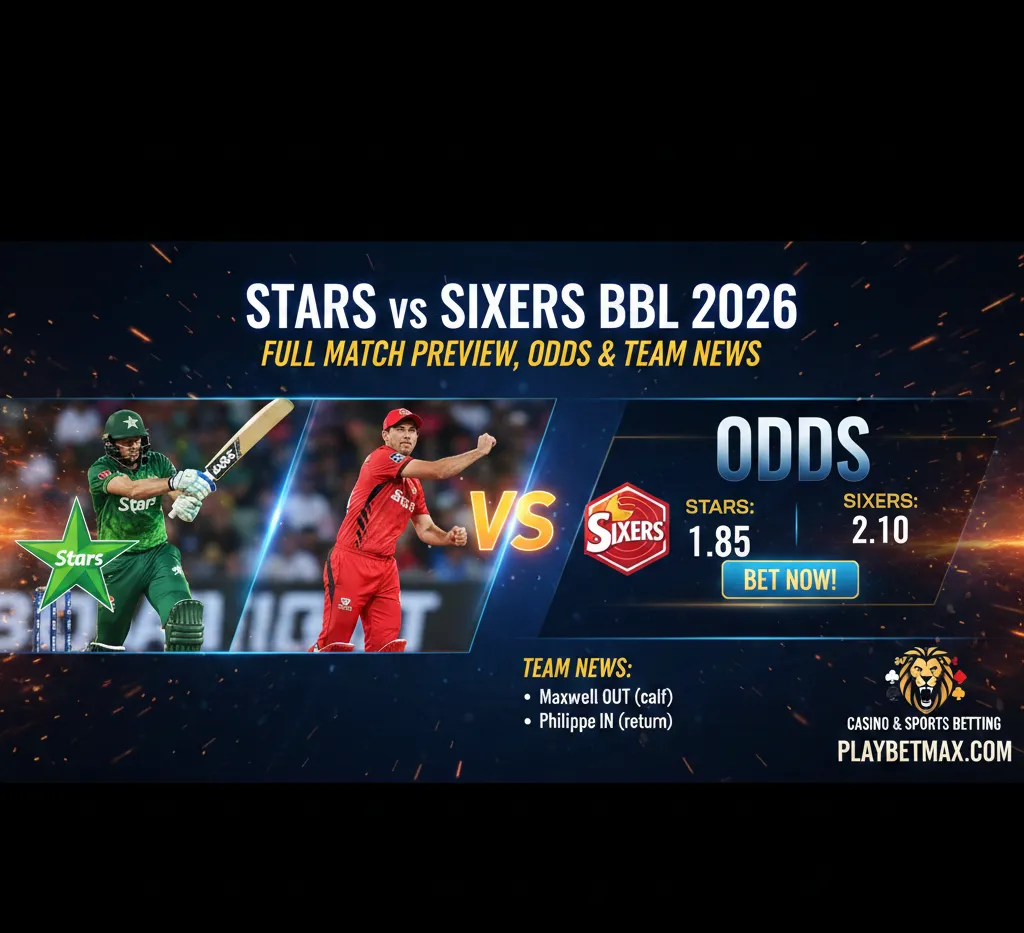 Melbourne Stars vs Sydney Sixers – Full Match Preview, Odds & Team News
