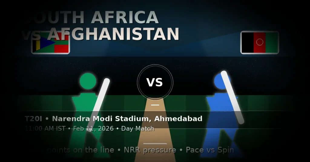 South Africa vs Afghanistan T20I: Form Check, Role Clarity, Captaincy Pressure
