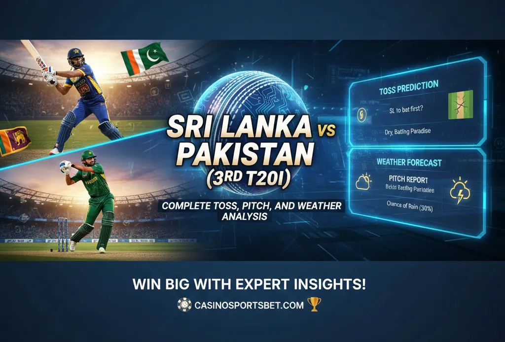 Sri Lanka vs Pakistan (3rd T20I): Complete Toss, Pitch, and Weather Analysis
