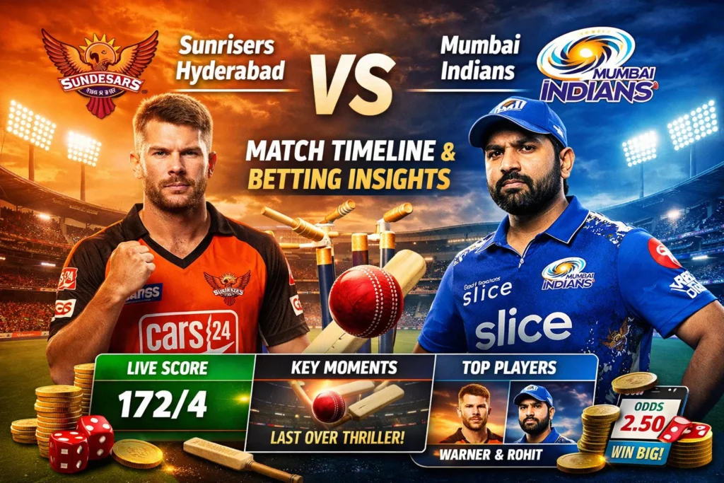 Sunrisers Hyderabad vs Mumbai Indians Timeline: Tracking the Match Moment by Moment