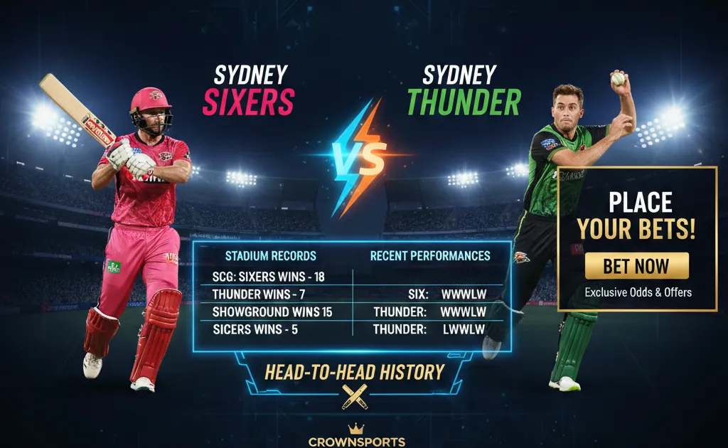 Sydney Sixers vs Sydney Thunder: Stadium Records and Recent Performances